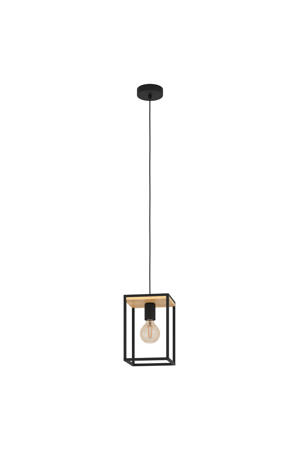 Libertad Hanglamp - E27 - 18 cm - Zwart/Bruin
