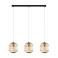 EGLO Bordesley Hanglamp - E27 - 91 cm - Zwart|Hout