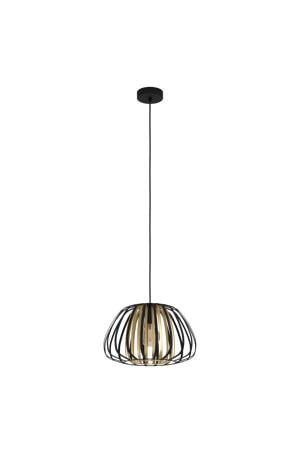 Encinitos Hanglamp - E27 - Ø 37,5 cm - Zwart/Goud