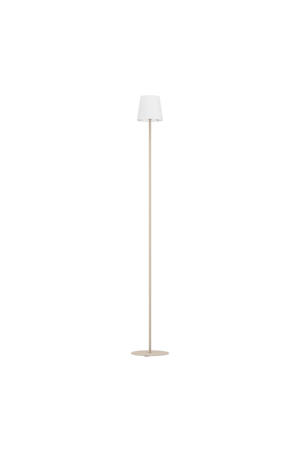 Fiorana Vloerlamp - E14 - Hoogte 140,5 cm - Zandkleur/Wit 