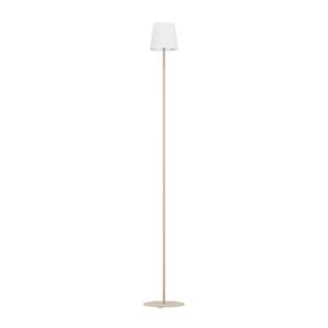 Fiorana Vloerlamp - E14 - Hoogte 140,5 cm - Zandkleur/Wit