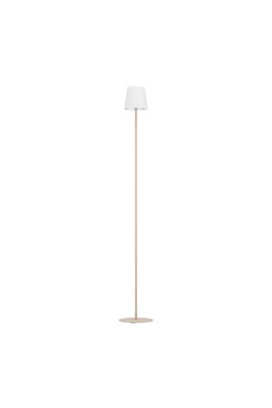 Fiorana Vloerlamp - E14 - Hoogte 140,5 cm - Zandkleur/Wit