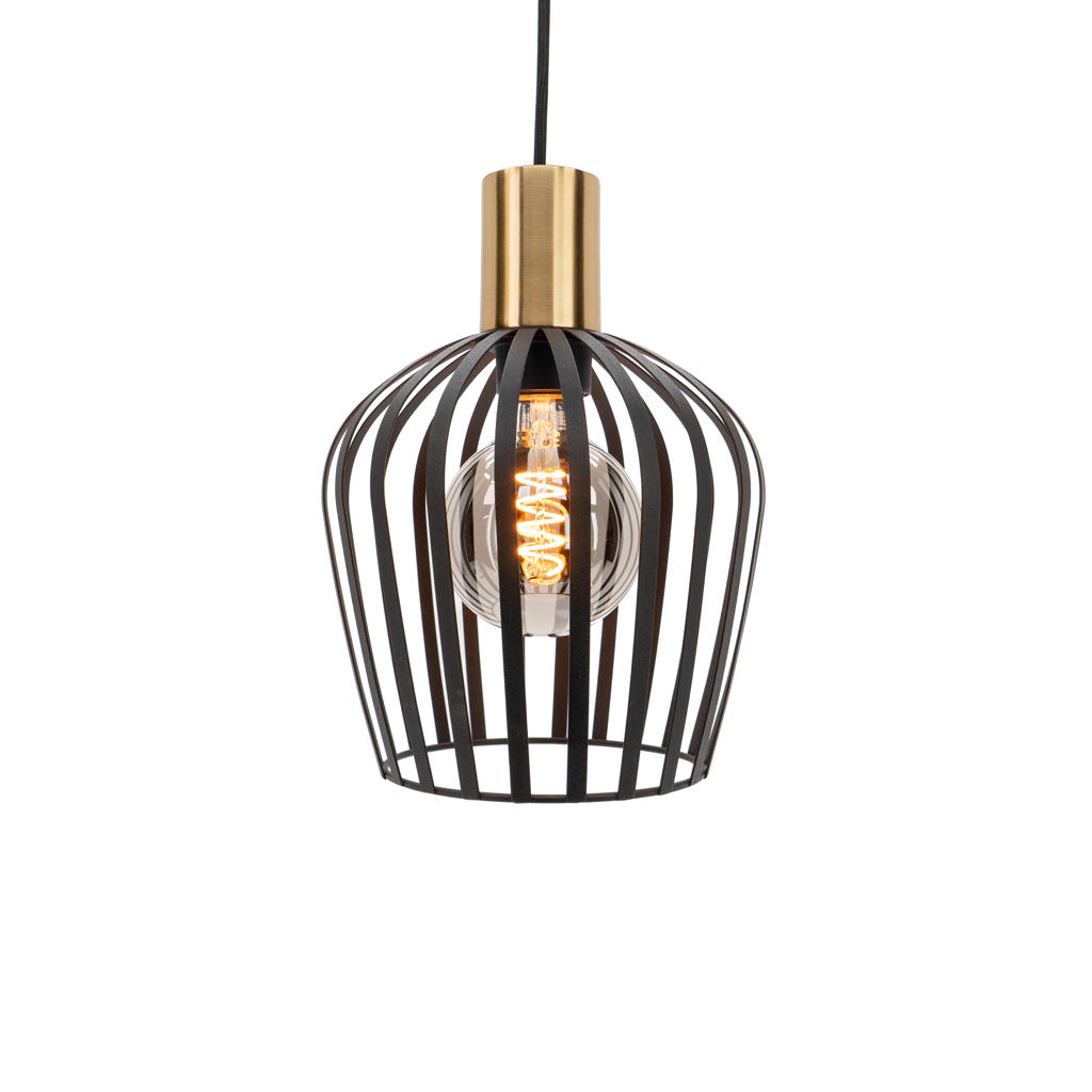 EGLO Empoli Hanglamp - E27 - Ø 20 cm - Zwart|Goud