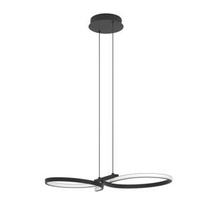 Serpins Hanglamp - LED - 66 cm - Zwart/Wit