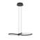 EGLO Serpins Hanglamp - LED - 66 cm - Zwart/Wit