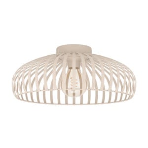 Mogano 3 Plafondlamp - E27 - Ø 43 cm - Zandkleur - Staal