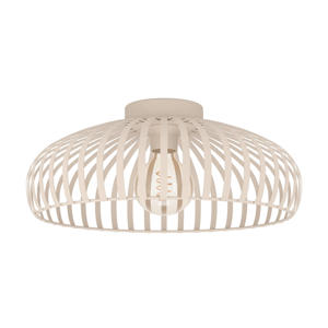 Mogano 3 Plafondlamp - E27 - Ø 43 cm - Zandkleur - Staal