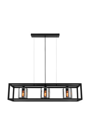 Brisling Hanglamp - E27 - 110 cm - Zwart  