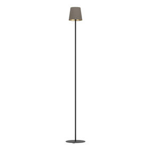 Fiorana Vloerlamp - E14 - Hoogte 140,5 cm - Zwart/Cappucino/Goud