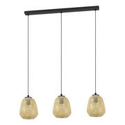 thumbnail: EGLO Dembleby - Hanglamp - E27 - 90 cm - Zwart/Natuur