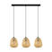 EGLO Dembleby - Hanglamp - E27 - 90 cm - Zwart/Natuur