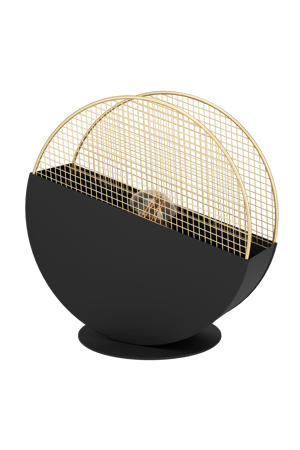 Mumbles Tafellamp - E27 - 28,5 cm - Zwart/Goud 