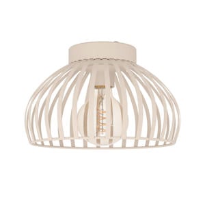 Mogano 3 Plafondlamp - E27 - Ø 28 cm - Zandkleur - Staal