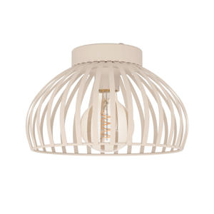 Mogano 3 Plafondlamp - E27 - Ø 28 cm - Zandkleur - Staal