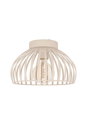 Mogano 3 Plafondlamp - E27 - Ø 28 cm - Zandkleur - Staal 