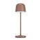 EGLO Mannera Tafellamp - Aanraakdimmer - 34 cm - Oplaadbaar (tot 38 uur licht) - Aluminium - Roestbruin/Wit - Draadloos - Binnen en Buiten