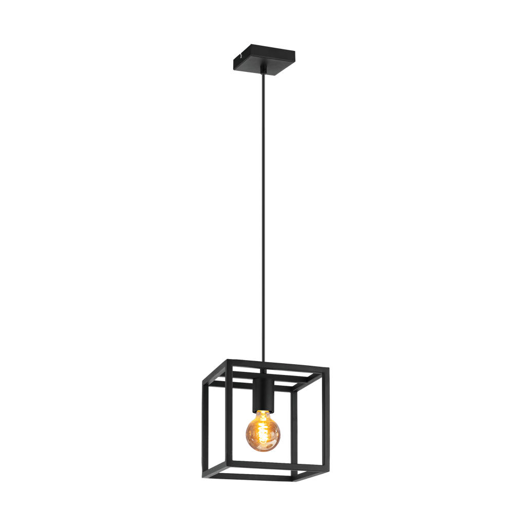 EGLO Eldrick Hanglamp - E27 - 20 cm - Zwart