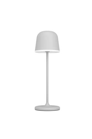 Mannera Tafellamp - Aanraakdimmer - Draadloos - 34 cm - Grijs/Wit - Oplaadbaar - Binnen en Buiten