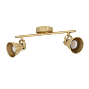 Seras Spot - GU10 - 2 lichts - 37 cm - Goud