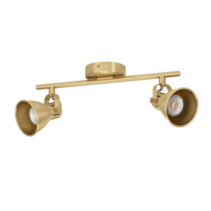 Seras Spot - GU10 - 2 lichts - 37 cm - Goud  