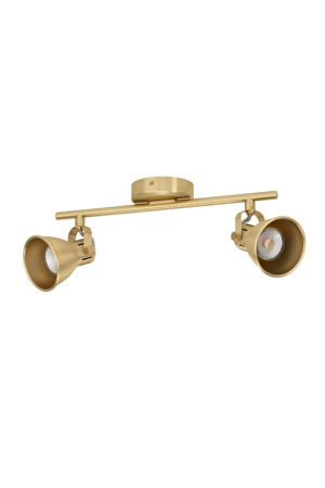 Seras Spot - GU10 - 2 lichts - 37 cm - Goud