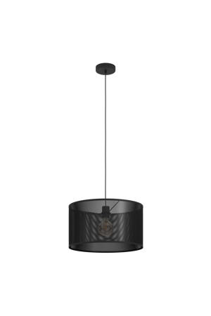 Manby Hanglamp - E27 - Ø 45 cm - Zwart - Staal