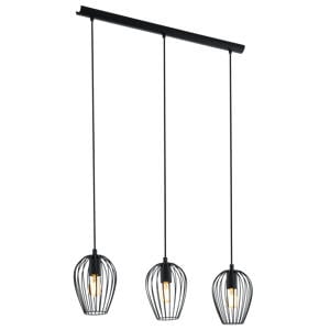 Newtown Hanglamp - E27 - 70 cm - Zwart