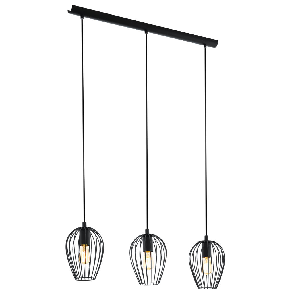 EGLO Newtown Hanglamp - E27 - 70 cm - Zwart