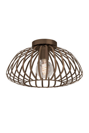 Espinal Plafondlamp - E27 - Ø 38.5 cm - Brons - Staal