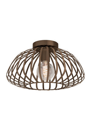 Espinal Plafondlamp - E27 - Ø 38.5 cm - Brons - Staal