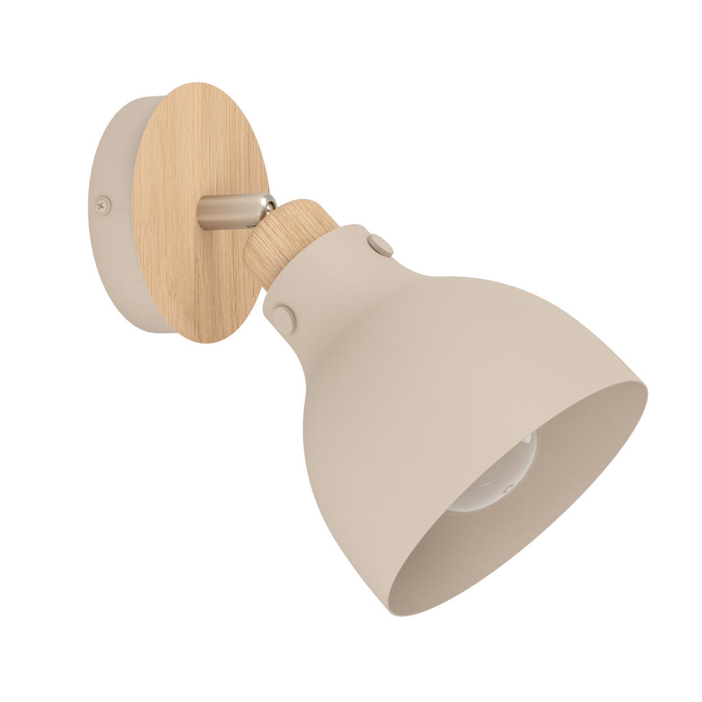 EGLO Arrecife Spot - E27 - 23,5 cm - Bruin/Beige - Staal