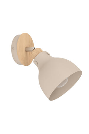 Arrecife Spot - E27 - 23,5 cm - Bruin/Beige - Staal  