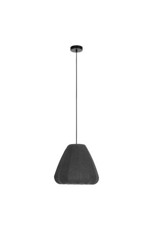 Barlaston Hanglamp - E27 - Ø 35 cm - Zwart/Grijs - uitwasbaar Textiel  