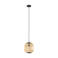 EGLO Bordesley Hanglamp - 1 lichts - Ø21cm. - E27 - Zwart|natuur