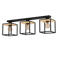 EGLO Libertad Plafondlamp - E27 - 86 cm - Zwart/Bruin