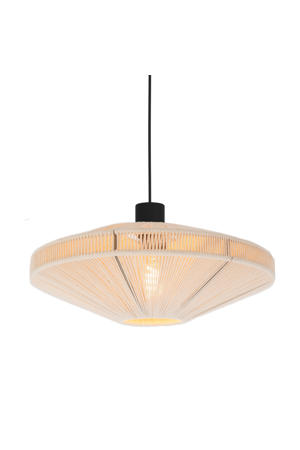Midsumer Hanglamp - E27 - Ø 38 cm - Zwart/Crème - Textiel 