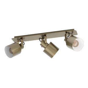 Southery Spot - E27 - 3 lichts - 70 cm - Goud/Crème