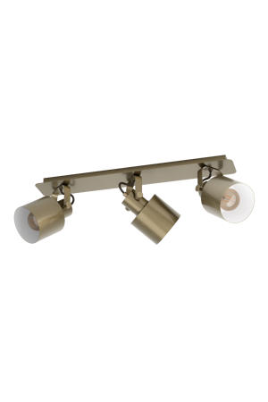 Southery Spot - E27 - 3 lichts - 70 cm - Goud/Crème 