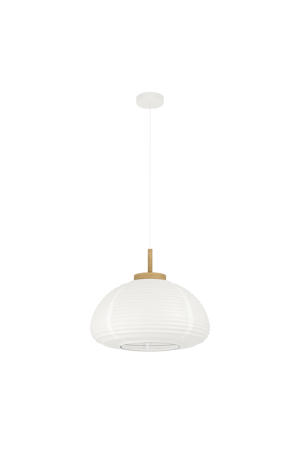 Summerhill Hanglamp - E27 - Ø 55 cm - Wit/Bruin - Papier  