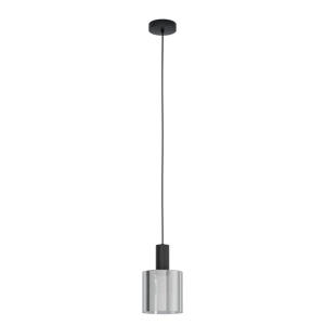 Gorosiba - Hanglamp - E27 - Ø 15 cm - rookglas - Zwart