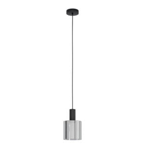 Gorosiba - Hanglamp - E27 - Ø 15 cm - rookglas - Zwart