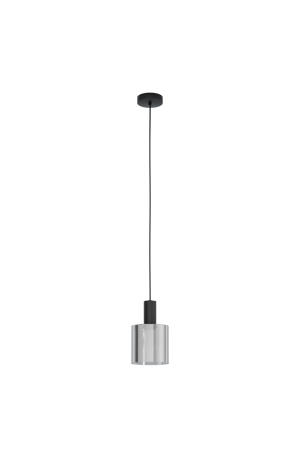 Gorosiba - Hanglamp - E27 - Ø 15 cm - rookglas - Zwart