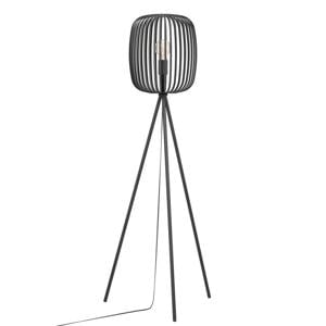 Romazzina Vloerlamp - E27 - metaal - driepoot - 140 cm - Zwart
