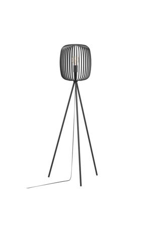 Romazzina Vloerlamp - E27 - metaal - driepoot - 140 cm - Zwart