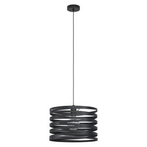 Cremella Hanglamp - E27(excl.)  - industrieel - Ø37 cm - Zwart