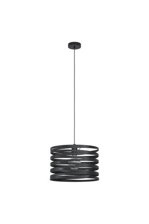 Cremella Hanglamp - E27(excl.) - industrieel - Ø37 cm - Zwart