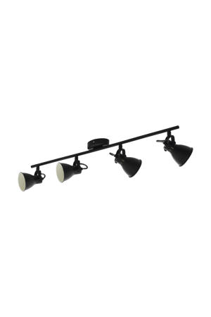 Seras 2 Spot - GU10 - 4 lichts - 77 cm - Zwart  