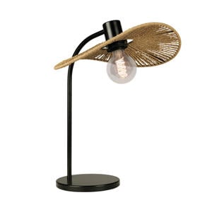 Siruela Tafellamp - E27 - 46,5 cm - Bruin/Zwart - Papier