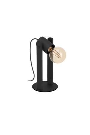 Plimsoll Tafellamp - E27 - 25,5 cm - Zwart - Staal/Hout