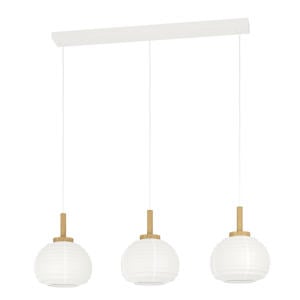 Summerhill Hanglamp - E27 - 92,5 cm - Wit/Bruin - Papier